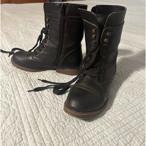 Women’s Black leather ankle boots